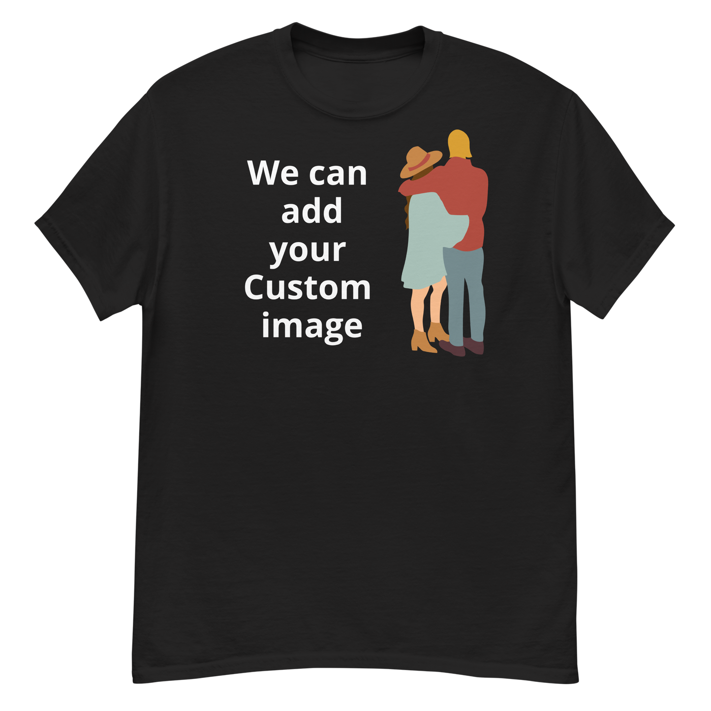 Personalised Custom T shirt with Custom image - Just send your text or image