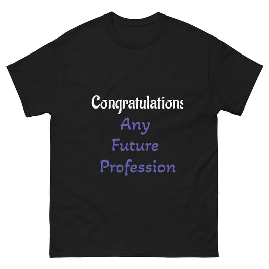 Personalised Congratulation T shirt Gift  for Any Future Profession