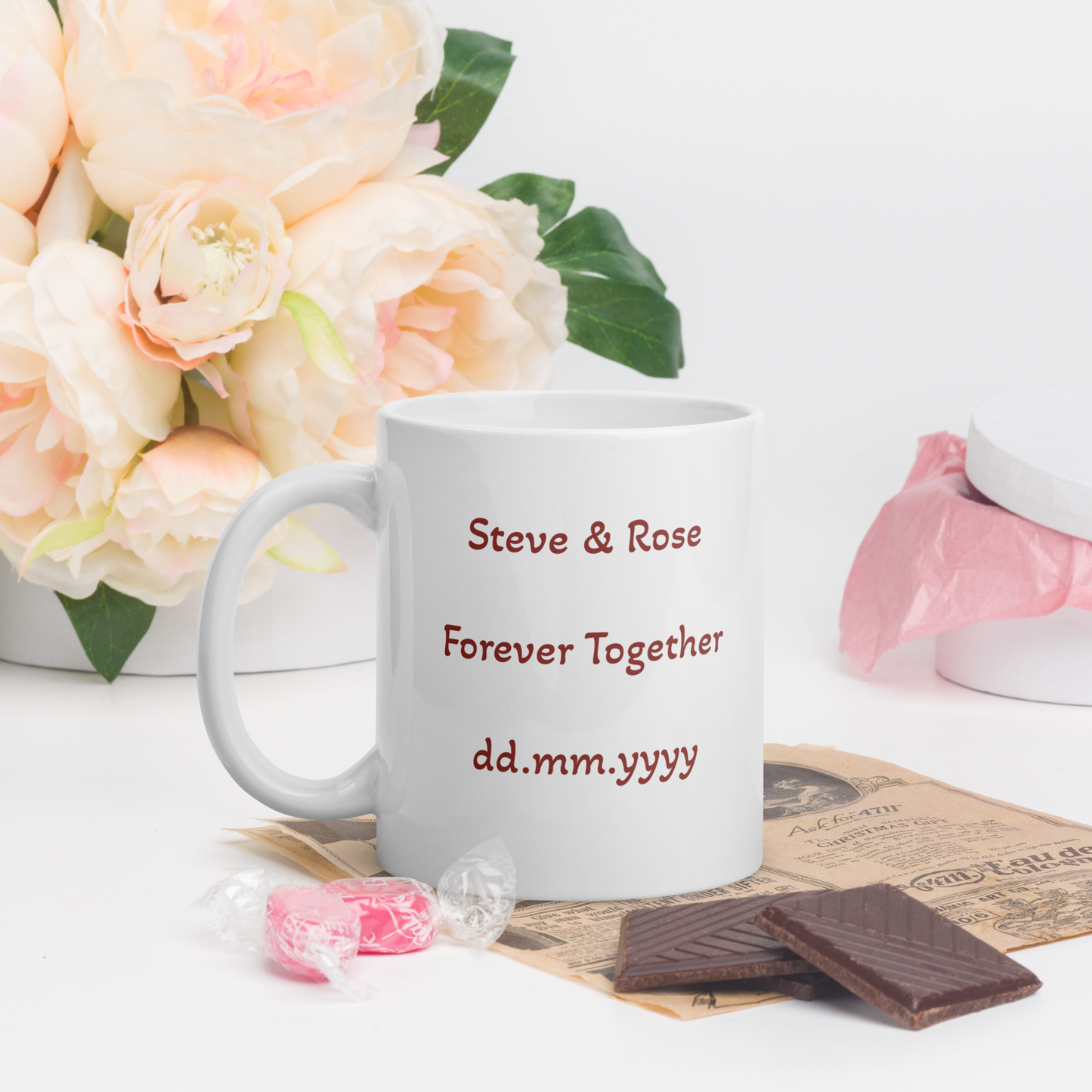 Personalised Couple Mug, Couple Gift, Custom Couple Gift Mug, Boyfriend Mug, Girlfriend Mug, Anniversary Gift, Anniversary Mug