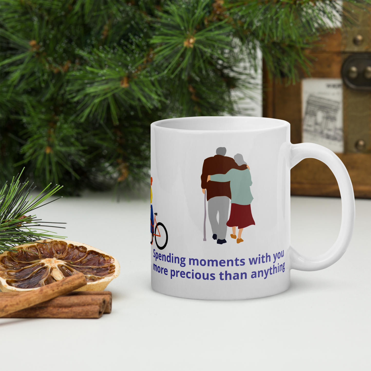 Couple Gift , Friends gift, Bestie gift -White glossy mug - With Custom Message