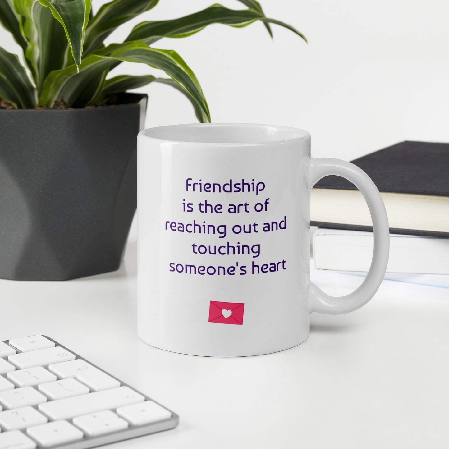 Friendship - Best friend gift, bestie gift,  customised mugs, personalised gift, gift for friends -White glossy mug